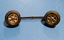 Slotcars66 MRRC Honda front wheels and steering link rod  
